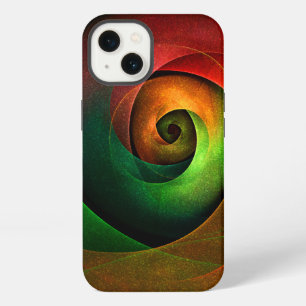 Red Green Floral Modern Abstract Art Pattern #21 iPhone 13 Case