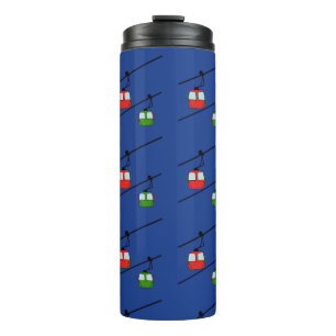 Red & green gondolas  thermal tumbler
