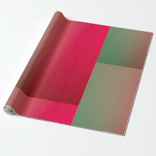 red & green gradient squares wrapping paper