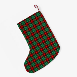 Red Green Holiday Plaid Pattern Stocking