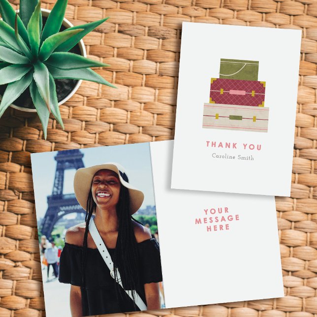 Red Green Luggage Farewell Thank You Card (Creator Uploaded)