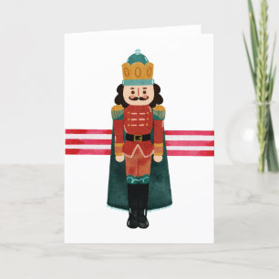 Red Green Nutcracker Christmas Gift Holiday Card