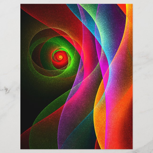 Red Green Orange Modern Abstract Art Pattern #22 (Front)