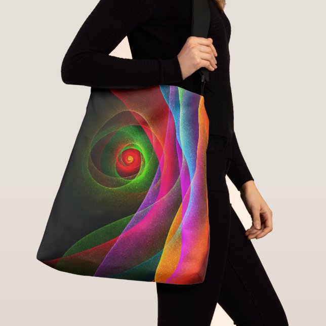Red Green Orange Modern Abstract Art Pattern #22 Crossbody Bag (Close Up)