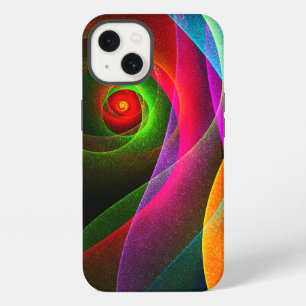 Red Green Orange Modern Abstract Art Pattern #22 iPhone 13 Case