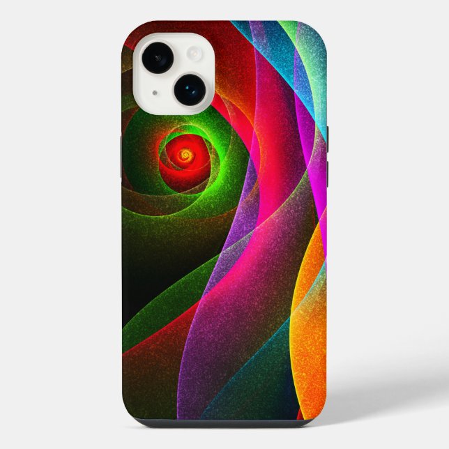 Red Green Orange Modern Abstract Art Pattern #22 iPhone Case (Back)