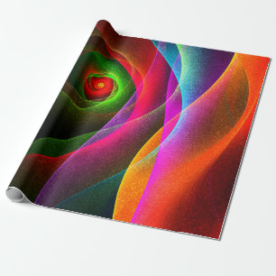 Red Green Orange Modern Abstract Art Pattern #22 Wrapping Paper