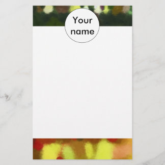 Red green painting stationery