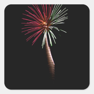 Red & Green Palm Sticker