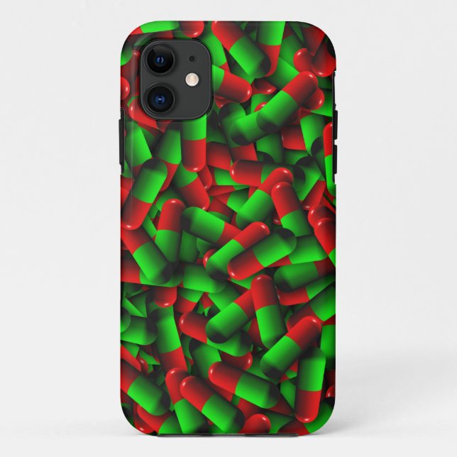 red green pills drugs Case-Mate iPhone case (Back)