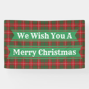 Red & Green Plaid Banner