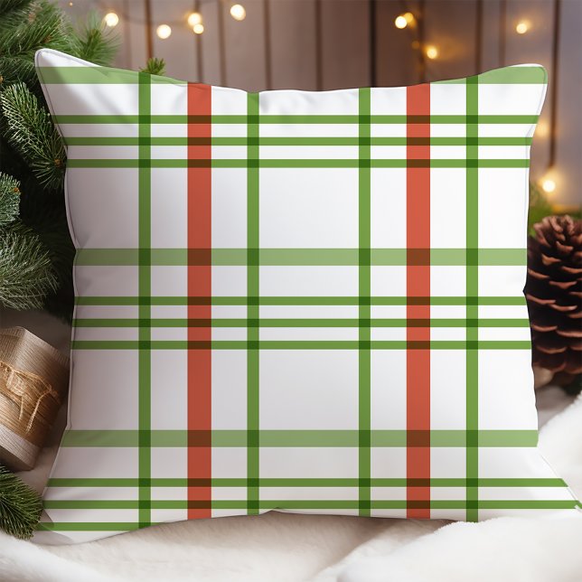 Red Green Plaid Christmas Cushion (Creator Uploaded)