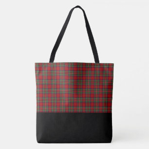 Red & Green Plaid Tote Bag-LRG Bag