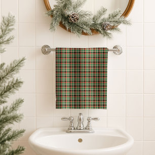 Red Green Plaid Towel Classic Christmas Gift Idea
