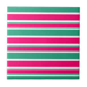 Red -green striped horizontal pattern tile