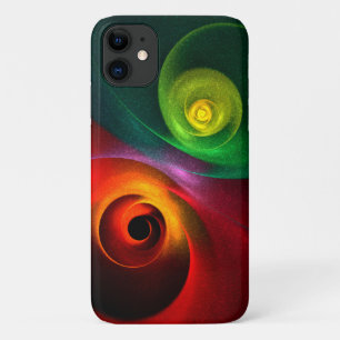 Red Green Yin Yang Modern Abstract Art Pattern #20 Case-Mate iPhone Case