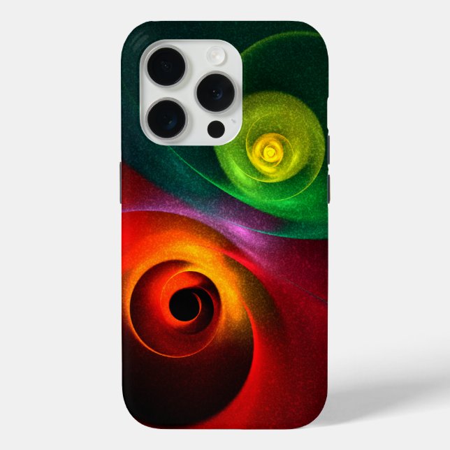 Red Green Yin Yang Modern Abstract Art Pattern #20 Case-Mate iPhone Case (Back)