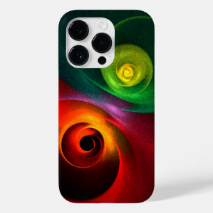 Red Green Yin Yang Modern Abstract Art Pattern #20 Case-Mate iPhone 14 Pro Case