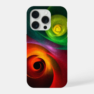 Red Green Yin Yang Modern Abstract Art Pattern #20 iPhone 15 Pro Case