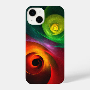 Red Green Yin Yang Modern Abstract Art Pattern #20 iPhone 14 Case