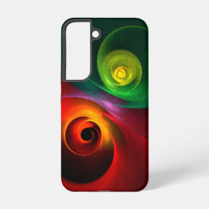 Red Green Yin Yang Modern Abstract Art Pattern #20 Samsung Galaxy Case