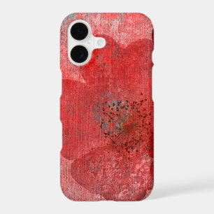 Red Grey Black Grunge Digital Graphic Art Design