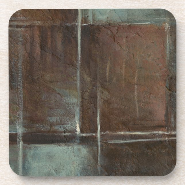 Red & Grey Brick Wall Coaster (Front)