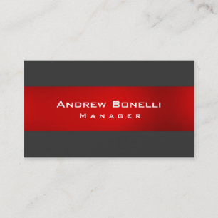 Red Grey Colour Creative Professional Business Car Business Card