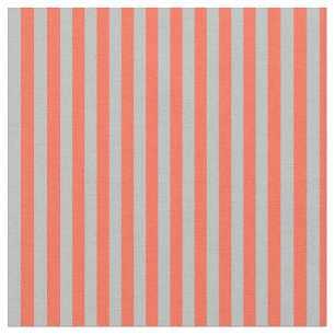 Red & Grey Coloured Pattern Fabric