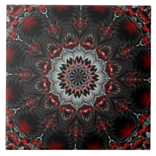 Red Grey Decorative Ceramic Tile