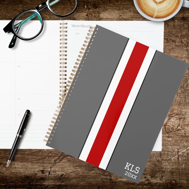 Red & Grey Football Team Colours Planner (Creator Uploaded)