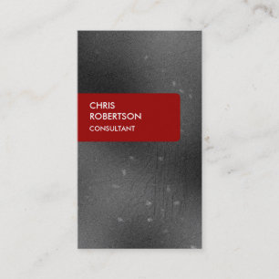 Red Grey Pattern Attractive Charming Business Card