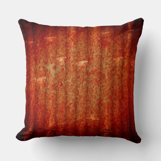 Red Grunge Background Cushion (Front)