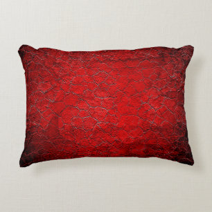 Red grunge texture black gradient decorative cushion