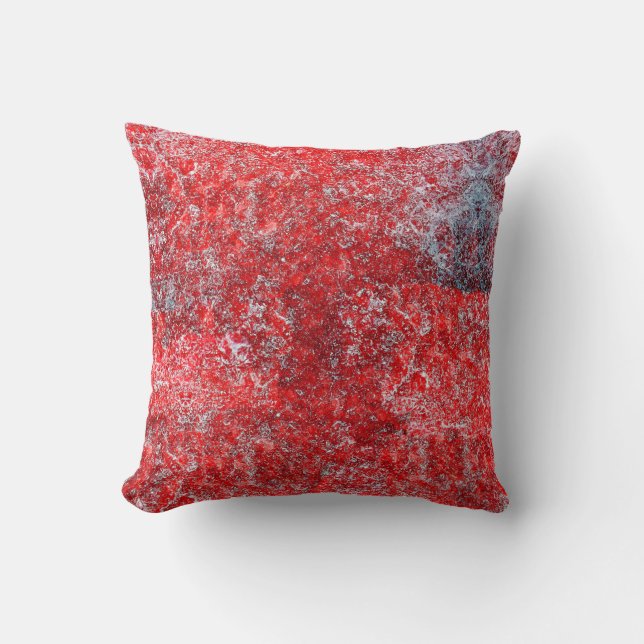 Red grunge textureabstract,ancient,art,background, cushion (Front)