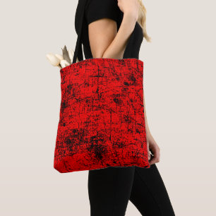 Red Grunge Tote Bag