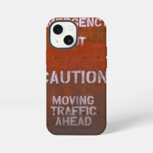 Red Grungy Emergency Exit Custom Name iPhone 13 Mini Case