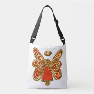 Red Guardian Angel Purse Art Cross Body Bag