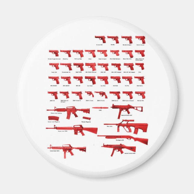 red guns magnet (Front)