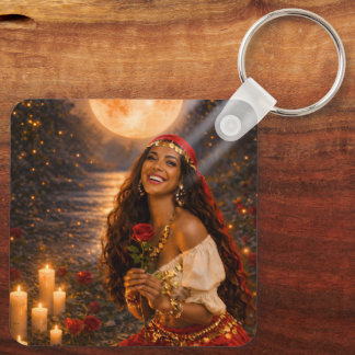 red gypsy key ring