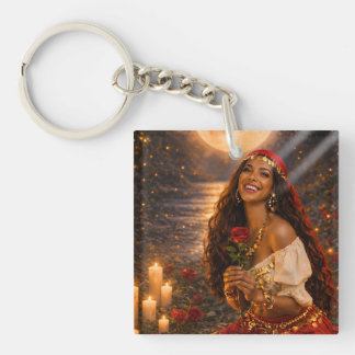red gypsy key ring