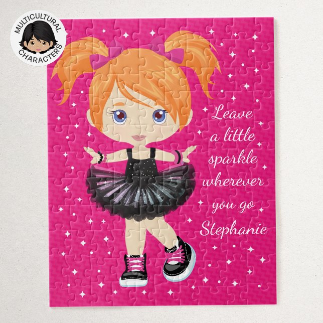 Red Hair Ballerina Personalized Jigsaw Puzzle (Creator Uploaded)