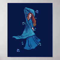 Red Hair Belly Dancer art Belly Dancing Redhead
