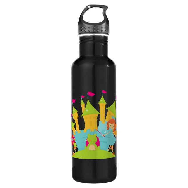 Red Hair Fairy Princess 710 Ml Water Bottle (Front)