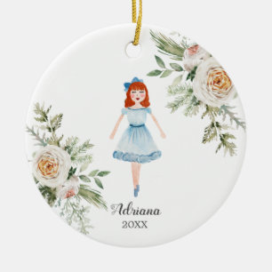 Red Hair Personalised Nutcracker ornament Girl