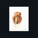 Red Hair Top Knot Bun Canvas Print<br><div class="desc">Top Knot Sailor Stripes II by Jennifer Paxton Parker. | 138996GG</div>