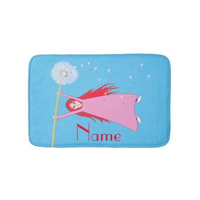 Red-haired Dandelion Girl Thunder_Cove Bath Mat (Front)