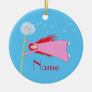 Red-haired Dandelion Girl Thunder_Cove Ceramic Tree Decoration