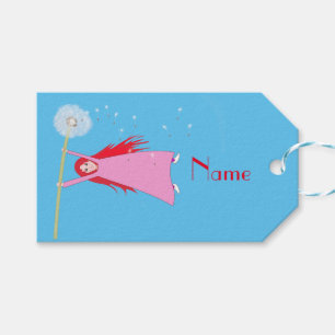 Red-haired Dandelion Girl Thunder_Cove Gift Tags