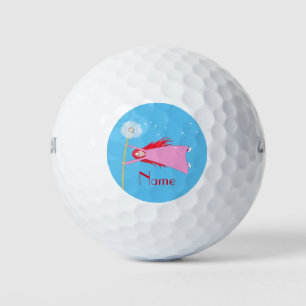 Red-haired Dandelion Girl Thunder_Cove Golf Balls